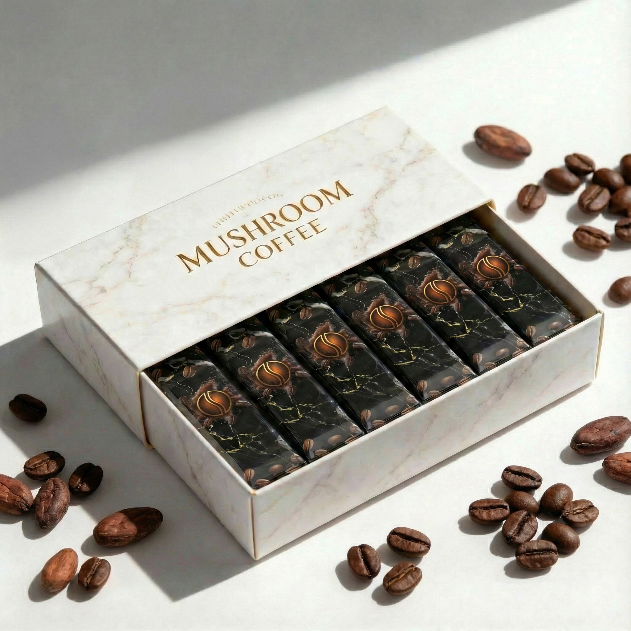 DOSY Focus Coffee Sachets – Lion’s Mane & Cacao