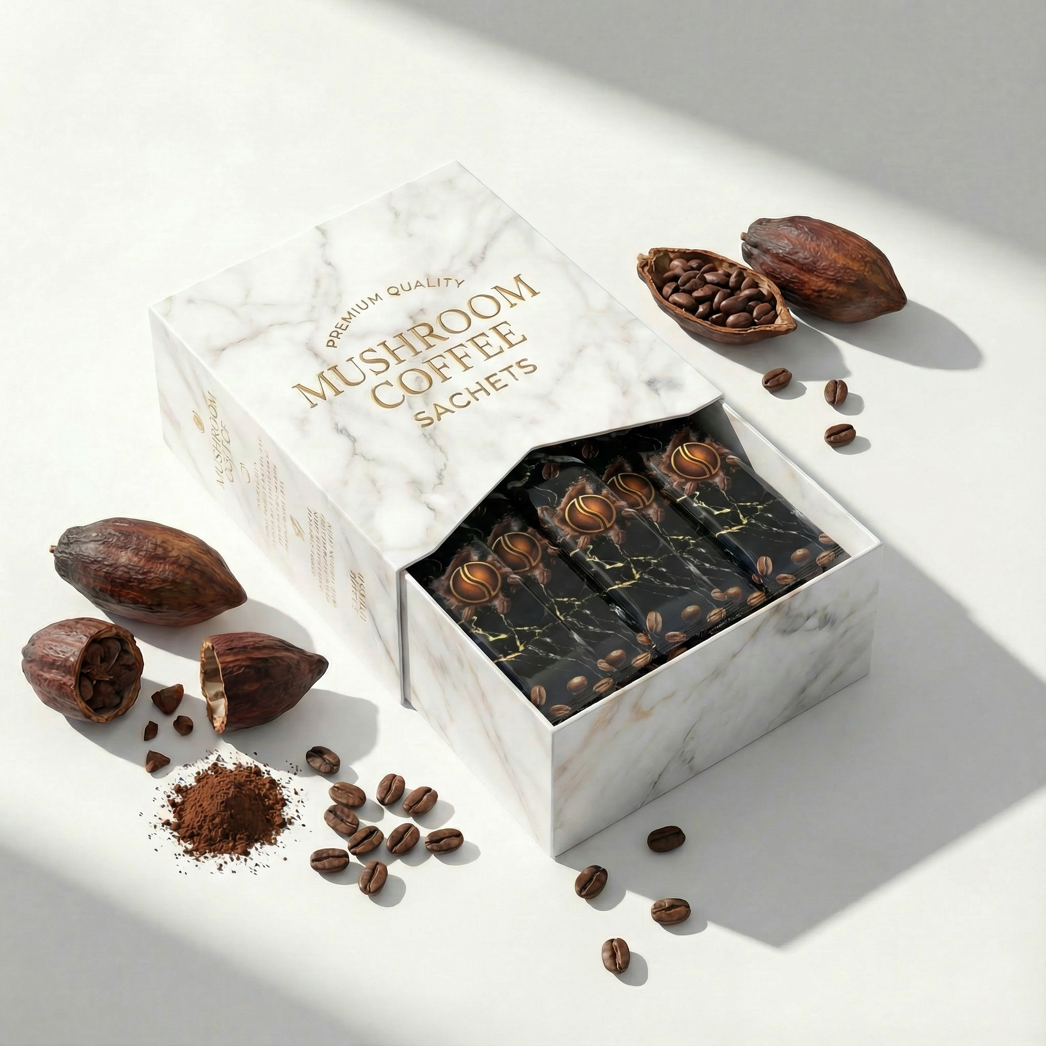 DOSY Focus Coffee Sachets – Lion’s Mane & Cacao